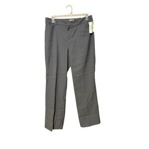 Dockers Office Core Minimalist Gray Herringbone Pants Career 14 Med NWT
